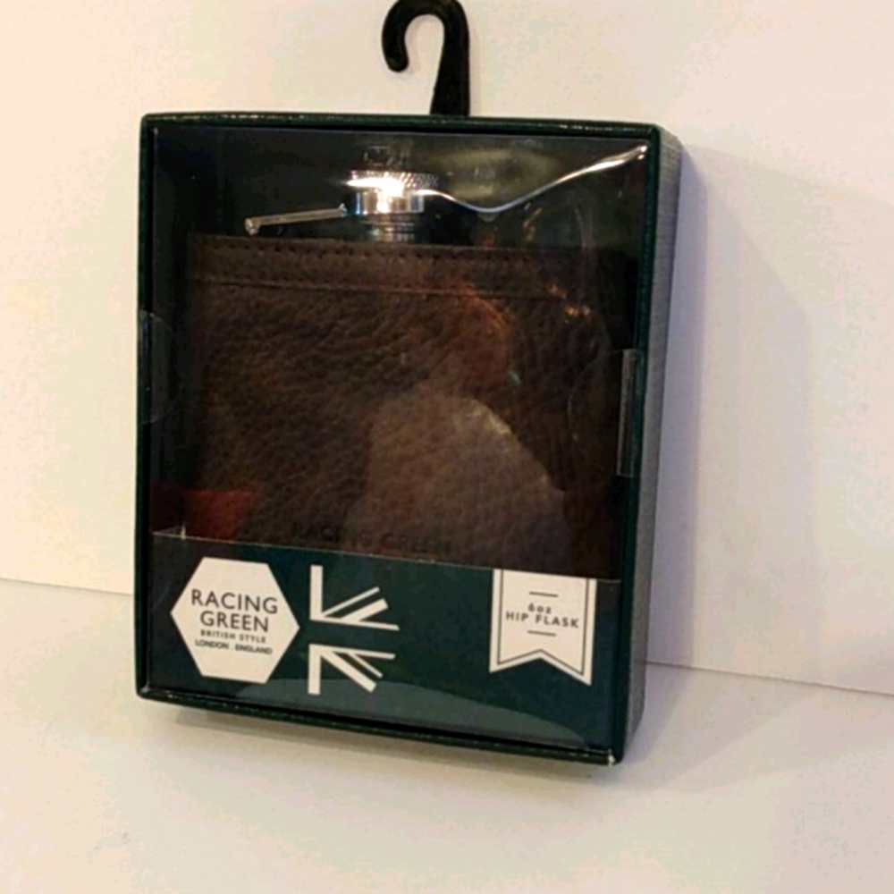Racing Green Hip Flask